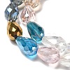 Electroplate Glass Beads Strands EGLA-D015-15x10mm-38-3