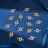 20Pcs 2 Colors 201 Stainless Steel Star Connector Charms STAS-UN0040-99-2