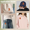 1Bag Sport Theme Number 0~9 Embroidery Cloth Iron on/Sew on Patches PATC-CY0001-65B-5