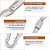 304 Stainless Steel Double Eye Swivel Clasps STAS-NB0004-28P-5