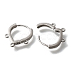 Brass Stud Earring Findings KK-Q035-08P-2