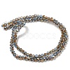 Electroplate Glass Faceted Rondelle Beads Strands EGLA-D020-4x3mm-54-5