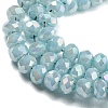 Opaque Baking Paint Glass Beads Strands DGLA-F002-03C-4