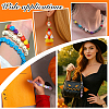 54Pcs 9 Colors Rubberized Style Opaque Acrylic Beads SACR-PH0002-38-5