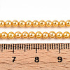 Baking Paint Pearlized Glass Pearl Bead Strands HY-N002-3mm-A08-5