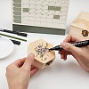 Unfinished Pine Wood Jewelry Box CON-WH0072-07-5