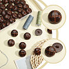 1-Hole Plastic Buttons BUTT-CA0001-34A-4