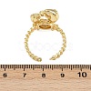 Brass Micro Pave Cubic Zirconia Cuff Rings RJEW-P167-02B-G-5