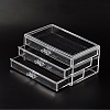 3 Compartments Plastic Jewelry Storage Boxes OBOX-O002-05-2
