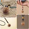 Rosewood Apple Box Jewelry Pendants WOOD-WH0027-64A-5