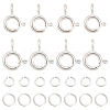 20Pcs 2 Styles Brass Spring Ring Clasps KK-YW0004-53-2