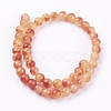 Two Tone Natural Jade Bead Strands G-R165-8mm-02-2