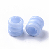 Opaque Polystyrene(PS) Plastic European Groove Beads KY-I004-17A-2