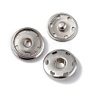 Non-Tarnish 202 Stainless Steel Snap Buttons BUTT-I017-01D-P-1