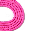 Handmade Polymer Clay Beads Strands CLAY-R089-4mm-Q031-2