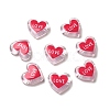 Printed Transparent Acrylic Beads OACR-P017-B04-1