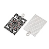 Alloy with Black Enamel Pendants AL-CBA2919-02P-08-2