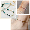 17 Strands 17 Colors Baking Electroplate Glass Beads Strands DGLA-ME0001-17-4