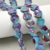 Dyed Synthetic Imperial Jasper Beads Strands G-D337-14mm-A01-1