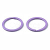 Spray Painted Iron Split Key Rings X-KEYC-S255-003-5