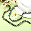 Non-Magnetic Synthetic Hematite Beads Strands G-H1624-8mm-2-4