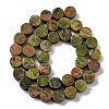 Natural Unakite Beads Strands G-C159-B05-01-3