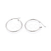 304 Stainless Steel Hoop Earrings EJEW-T048-25C-P-3