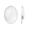 Transparent Oval Glass Cabochons GGLA-R022-40x30-1