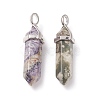 Natural Peace Jade Pointed Pendants G-M378-01P-A14-2