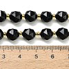 Natural Black Tourmaline Beads Strands GG-CBA3921-B11-8mm-4