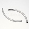 Curved Brass Tube Beads KK-E738-53P-1