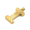 Ion Plating(IP) 304 Stainless Steel Charms STAS-G345-01G-I-2