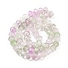 Transparent Crackle Glass Beads Strands CCG-L050-01A-02-3