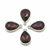 Alloy Glass Charms PALLOY-T028-7x10mm-18-1