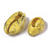 Spray Painted Natural Cowrie Shell Beads SSHEL-R047-03-A10-3
