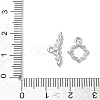 Hanmmered Brass Toggle Clasps KK-CBA42CA-01B-P-4