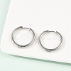 Tarnish Resistant 201 Stainless Steel Huggie Hoop Earrings Findings STAS-F149-33P-A-4