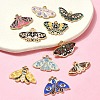 10Pcs 10 Styles Alloy Enamel Pendants FIND-YW0004-76-4
