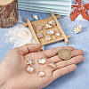 12Pcs 6 Styles Natural Shell Pendants BSHE-TA0002-06-6