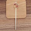 Ancient Style Alloy with Enamel Hair Stick Finding PW-WG8EAAB-01-1