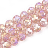 Electroplate Glass Beads Strands EGLA-T010-01H-1