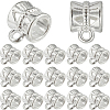 240Pcs Tibetan Style Alloy Tube Bails TIBE-SP0001-09S-1