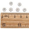 Brass Rhinestone Spacer Beads RB-A014-L6mm-28S-4