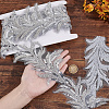 2.5 Yards Sparkle Polyester Flower Ribbon OCOR-GA0002-13-3