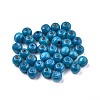Dyed Natural Wood Beads WOOD-Q006-8mm-02-LF-2