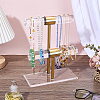 Acrylic & 
Stainless Steel T Bar Jewely Display Stands ODIS-WH0108-022-4