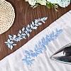 4Pcs Polyester Iron on/Sew On Patches PATC-CP0001-11A-7