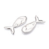 304 Stainless Steel Whale Big Pendants STAS-T069-16P-2