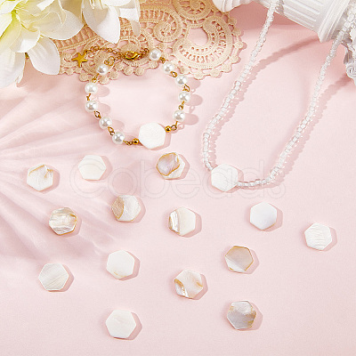 2 Strands Natural Freshwater Shell Beads Strands SSHEL-SC0001-36D-1