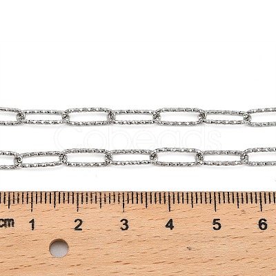 304 Stainless Steel Paperclip Chains CHS-A016-09P-A-1